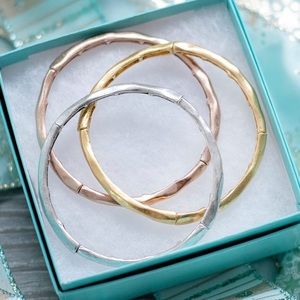 Stretch bangles bracelets rose gold, silver, gold